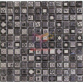 Grey Natural Pattern Glazed Ceramic Mosaic Tiles (CST081)